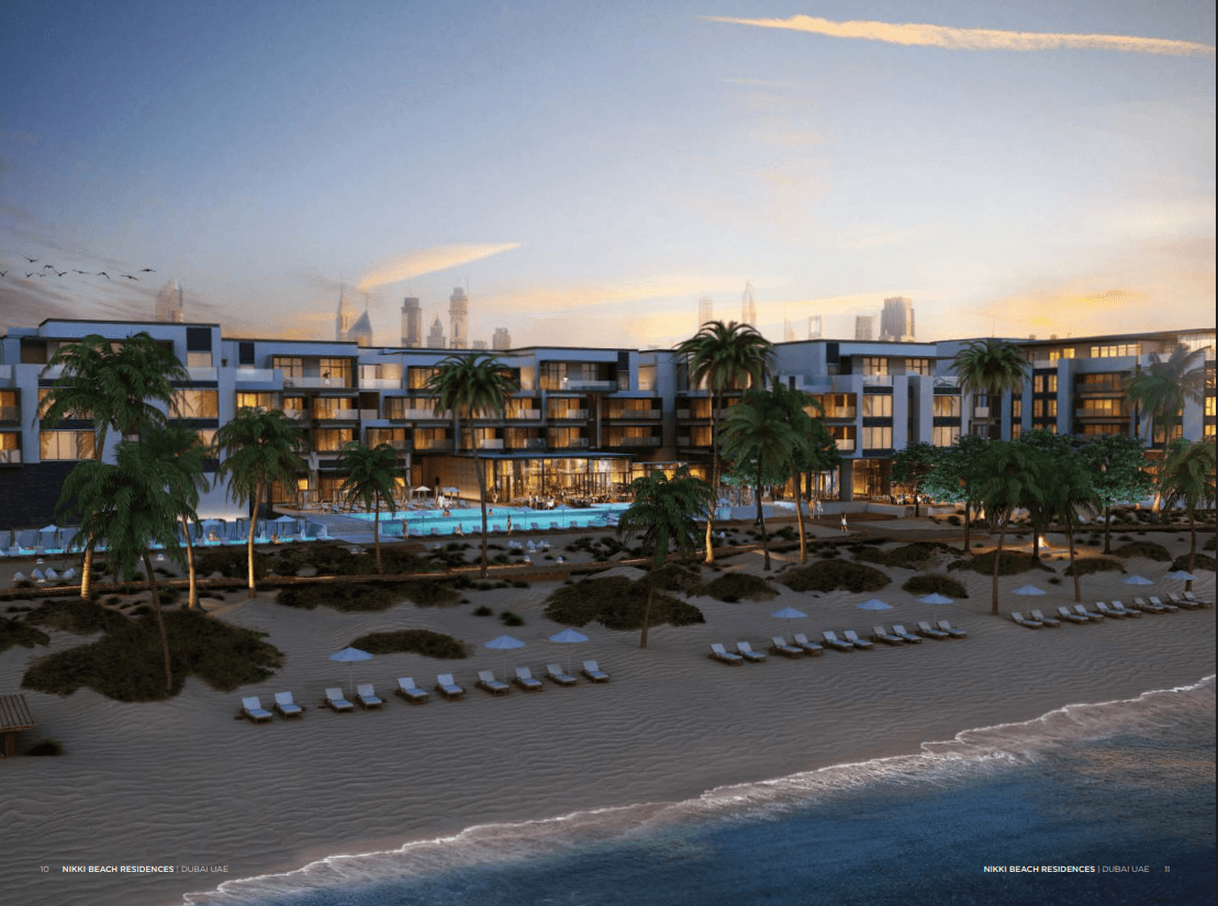 Nikki Beach Residences Dubai beachfront apartments